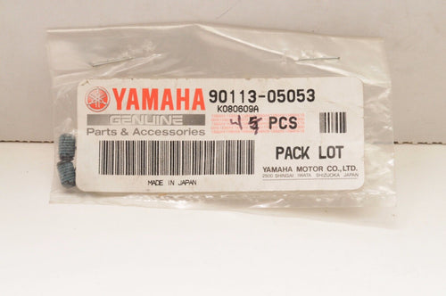 NEW NOS OEM YAMAHA SET SCREW QTY:4 90113-05053 PRIMARY SHEAVE / BRAKE CALIPER - Like New