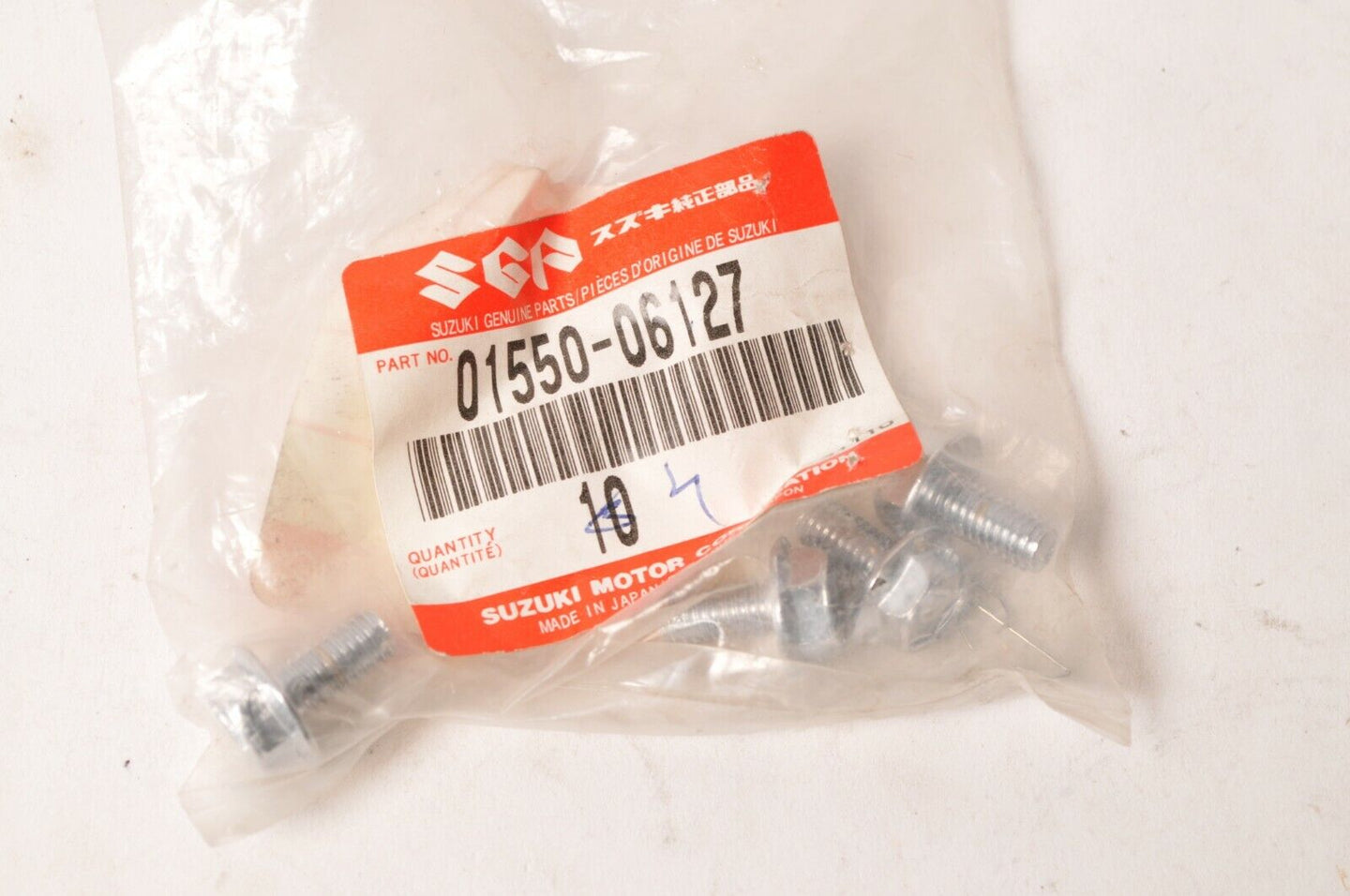Genuine Suzuki 01550-06127 Qty:4 Bolt - GS750 GS1100 GS850 ++