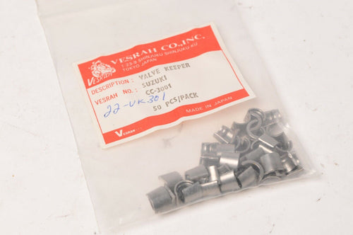 NOS Vesrah CC-3001 Qty:50 Valve Keeper Keepers (split) Suzuki Motorcycle ATV + - Like New