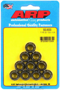 ARP 7/16-20 12pt Nut Kit Pack of 10 Black Oxide Steel use 9/16 Wrench 300-8333