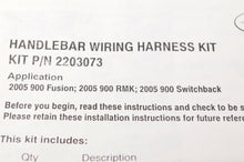 Load image into Gallery viewer, Genuine Polaris 2203073 Kit,Handlebar Wiring Harness 2005 fusion RMK 900 Switchb