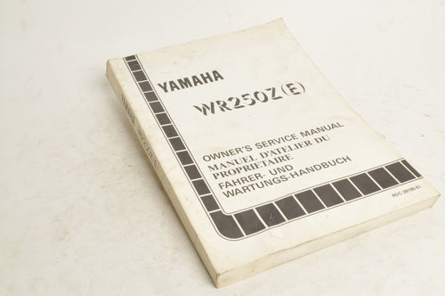 Yamaha Owner's Service Manual WR250Z E 1993 English French German 4DC-18199-81 - Very Good