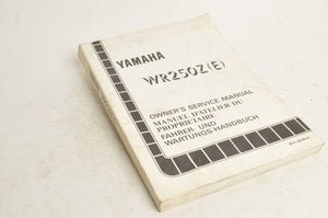 Yamaha Owner's Service Manual WR250Z E 1993 English French German 4DC-18199-81 - Very Good