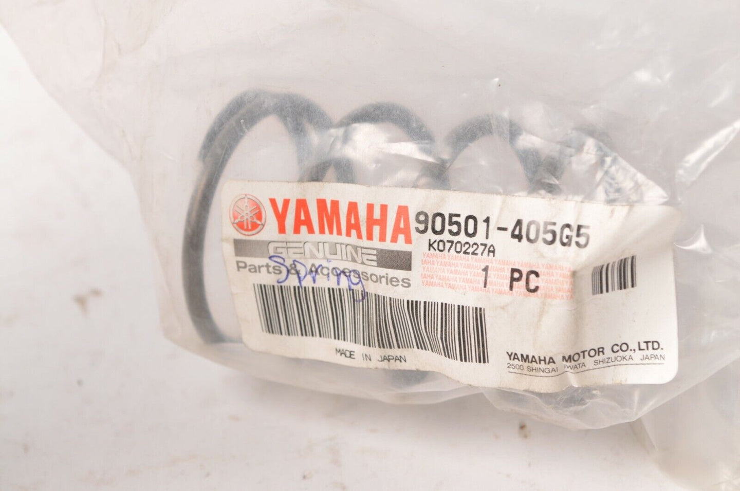 Genuine Yamaha 90501-405G5-00 Spring,Compression Clutch - Zuma YW50 2002-2005