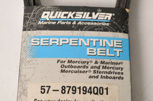 Mercury MerCruiser Quicksilver Belt,Serpentine Closed Cooling   | 57-879194Q01 - Like New