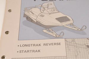 Vintage Polaris Parts Manual 9911542 - 1989 Startrak / LT Snowmobile Genuine OEM - Very Good