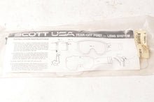 Load image into Gallery viewer, Scott "S" Tear-Offs clear 20 pack 71570116300 / 09-0097-0-0 for Motocross VTG - Motomike Canada
