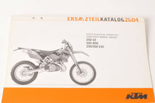 Load image into Gallery viewer, Genuine Factory KTM Spare Parts Manual Chassis 250 300 SX MXC EXC 04 2004 - Very Good