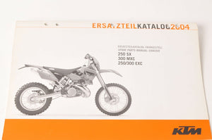 Genuine Factory KTM Spare Parts Manual Chassis 250 300 SX MXC EXC 04 2004 - Very Good