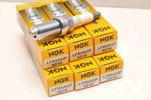 (6) NGK LFR5AGP 5018 Spark Plug Plugs Bougies - Lot of Six / Lot de Six