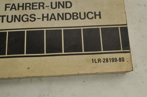 Yamaha Owner's Service Manual - YZ80 S 1986 English French German 1LR-28199-80 - Very Good