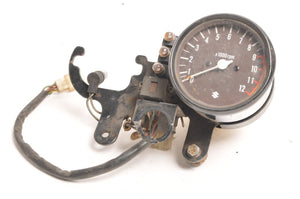 Used Suzuki Gauge Tach Tachometer 9000RPM  Vintage Nippon Seiki GS1100 +Bracket - Very Good