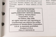 Load image into Gallery viewer, Yamaha Supplementary Service Manual Repair Maintenance Shop | RX10 RX-1 2007 - Very Good