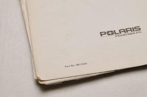 Vintage Polaris Parts Manual 9911270 - 1987 Indy 400 600 Snowmobile  Genuine OEM - Very Good