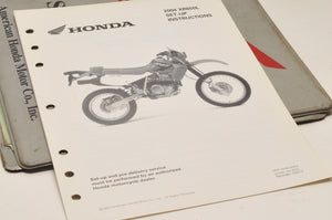 2004 XR650L XR650 L GENUINE Honda Factory SETUP INSTRUCTIONS PDI MANUAL S0212 - Very Good