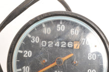 Load image into Gallery viewer, Used Kawasaki Gauge Speedometer Speedo Vintage Nippon Seiki 100mph 2426 miles - Very Good
