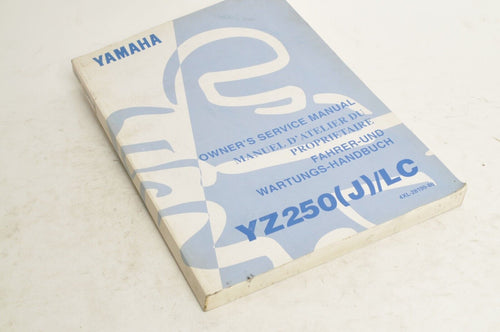 Yamaha Owner's Service Manual - YZ250 J 1997 English French German 4XL-28199-80