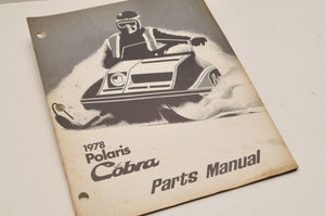 Vintage Polaris Parts Manual 9910518  1978 Cobra Snowmobile OEM Genuine - Very Good