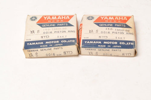 Genuine Yamaha 150-11610-00-00 YA6 Piston Ring Set STD - x2 - YDS2 YD3 YDT1 - Like New