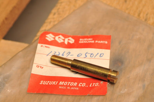 NOS OEM SUZUKI 13267-05010 SCREW,THROTTLE STOP (CARB,CARBURETOR) TC100 A00 ++ - Like New