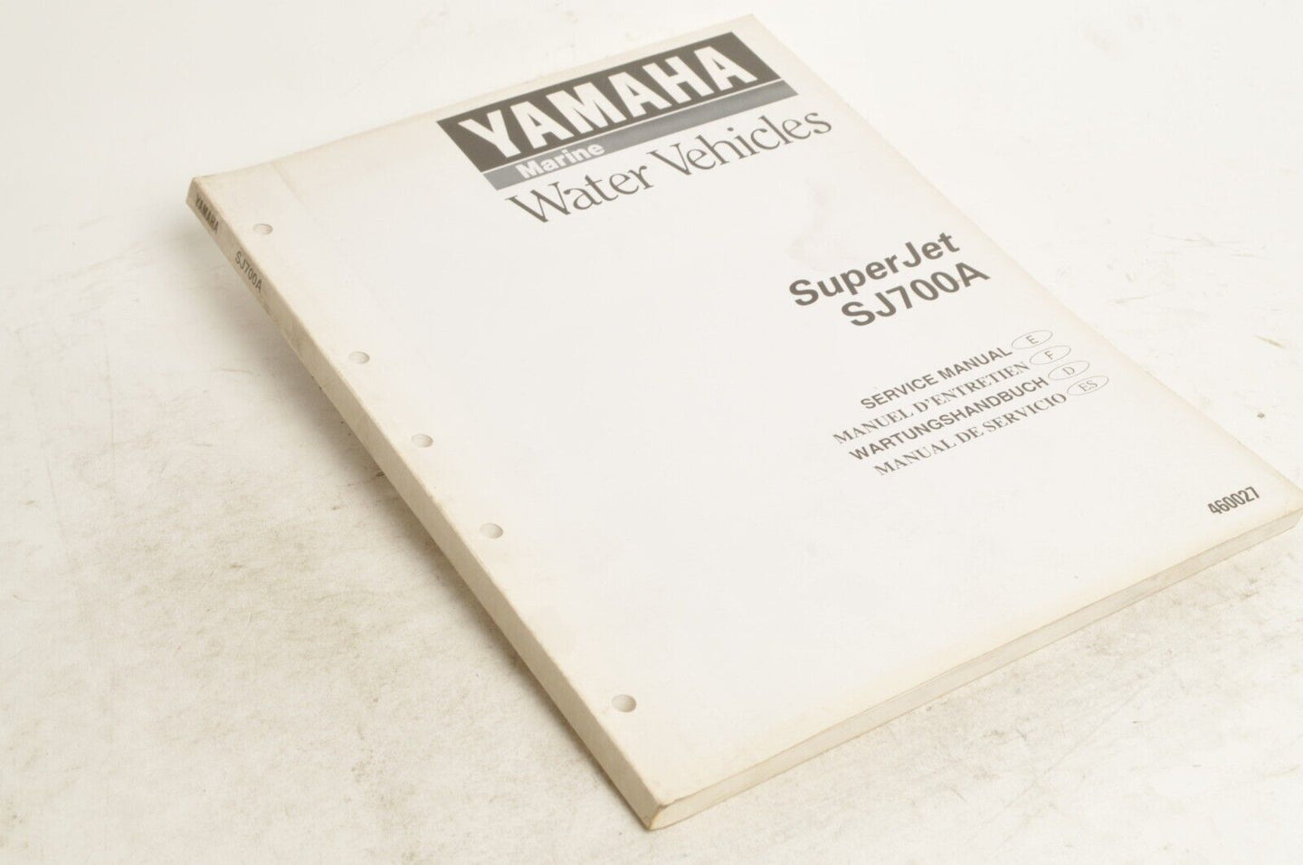 Yamaha Service Shop Manual - SuperJet SJ700A 1996  En/Fr/De/Es  |  460027