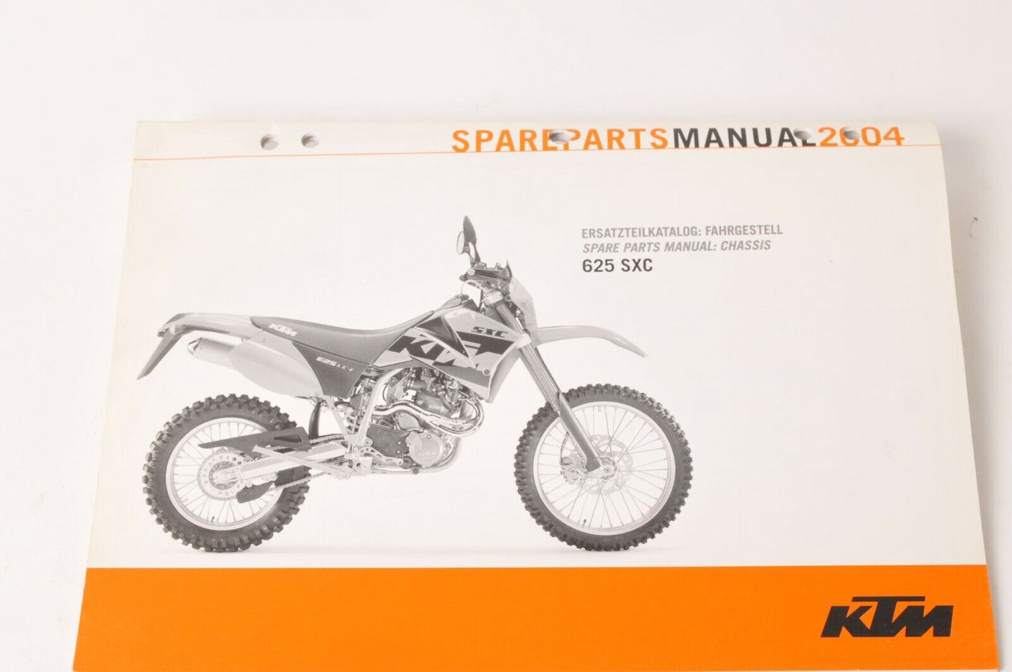 Genuine Factory KTM Spare Parts Manual Chassis - 625 SXC 2004 04 | 3208128 - Very Good