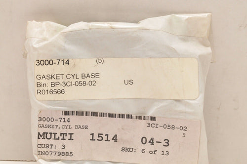 NEW NOS OEM ARCTIC CAT 3000-714 GASKET,CYLINDER BASE CHEETAH JAG PANTERA VIP ++ - Like New