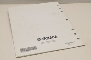 Genuine Yamaha ASSEMBLY SETUP MANUAL YFM40FBA BIGBEAR 400 2011 LIT-11666-24-33 - Very Good