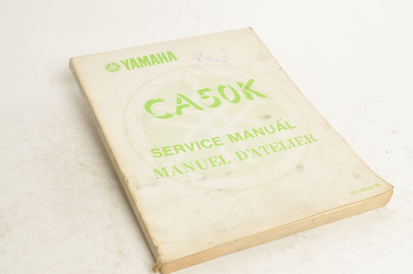 Yamaha Service Shop Manual 1983 CA50 Riva CA50K  English French  | 21U-28197-70
