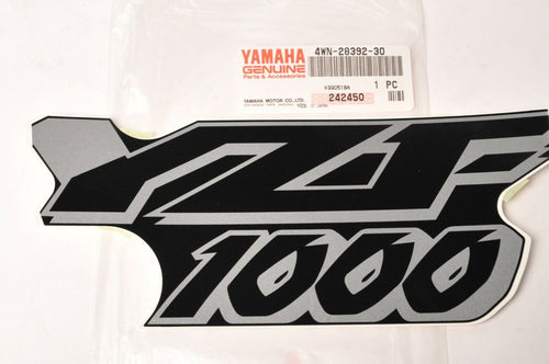 Genuine Yamaha 4WN-28392-30 Decal Emblem YZF1000 Black Silver for BL2 1998 98 - Like New