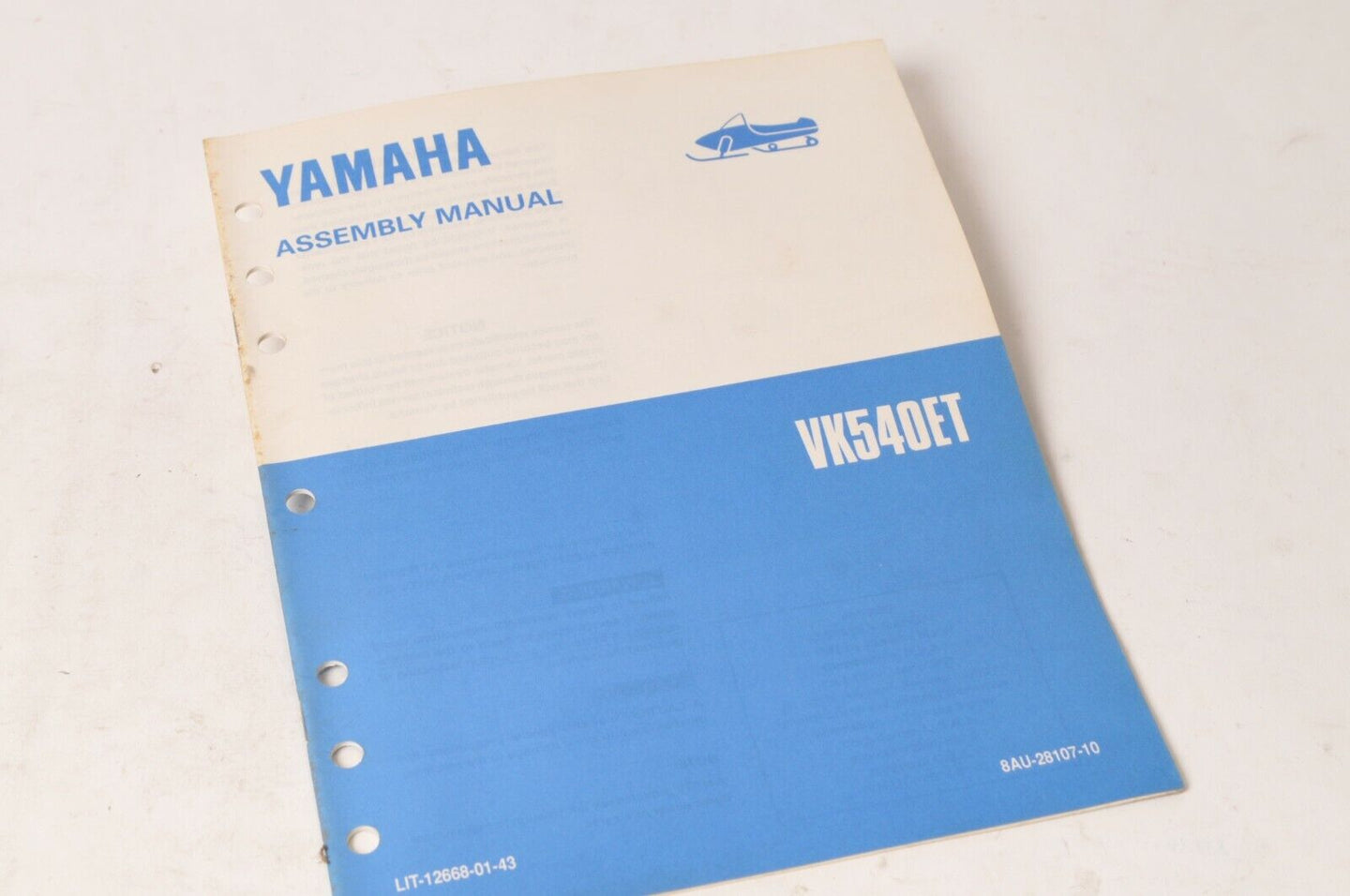 Genuine Yamaha Factory Assembly Manual 1993 93 VIKING 540  | VK540 VK570ET - Very Good