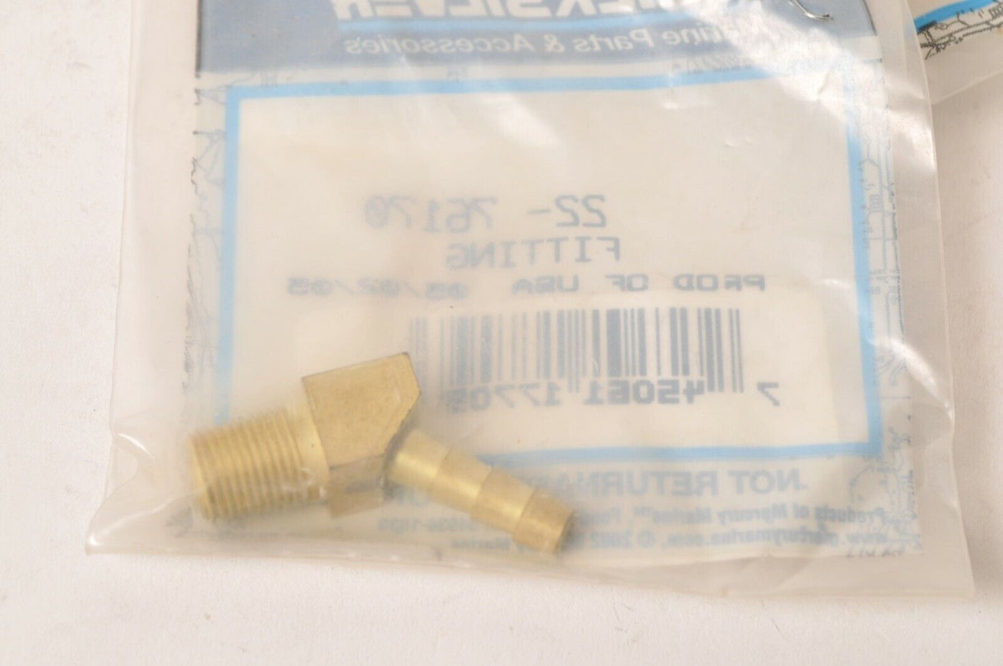 Mercury MerCruiser Quicksilver Fitting,Elbow reservoir bypass  |  22-76170 - Like New
