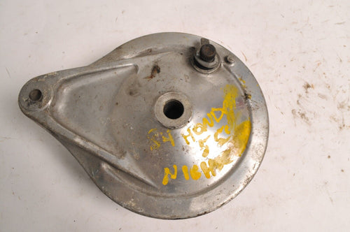 Used Rear Brake Panel Backing Plate Honda CB550 83 84 Nighthawk  | 43100-ME4-000 - Very Good