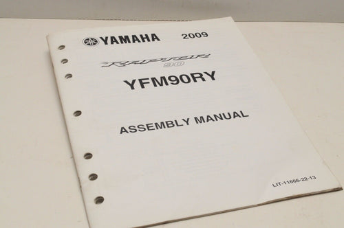 Genuine Yamaha ASSEMBLY SETUP MANUAL YFM90RY RAPTOR 90 2009 LIT-11666-22-13 - Very Good