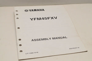 Genuine Yamaha ASSEMBLY SETUP MANUAL YFM45FXV WOLVERINE 2006 LIT-11666-19-42 - Very Good