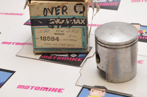 NOS New Old Stock SNOWMAX PISTON 18594 +20 ROTAX? 60mm +.020 OVER - Like New