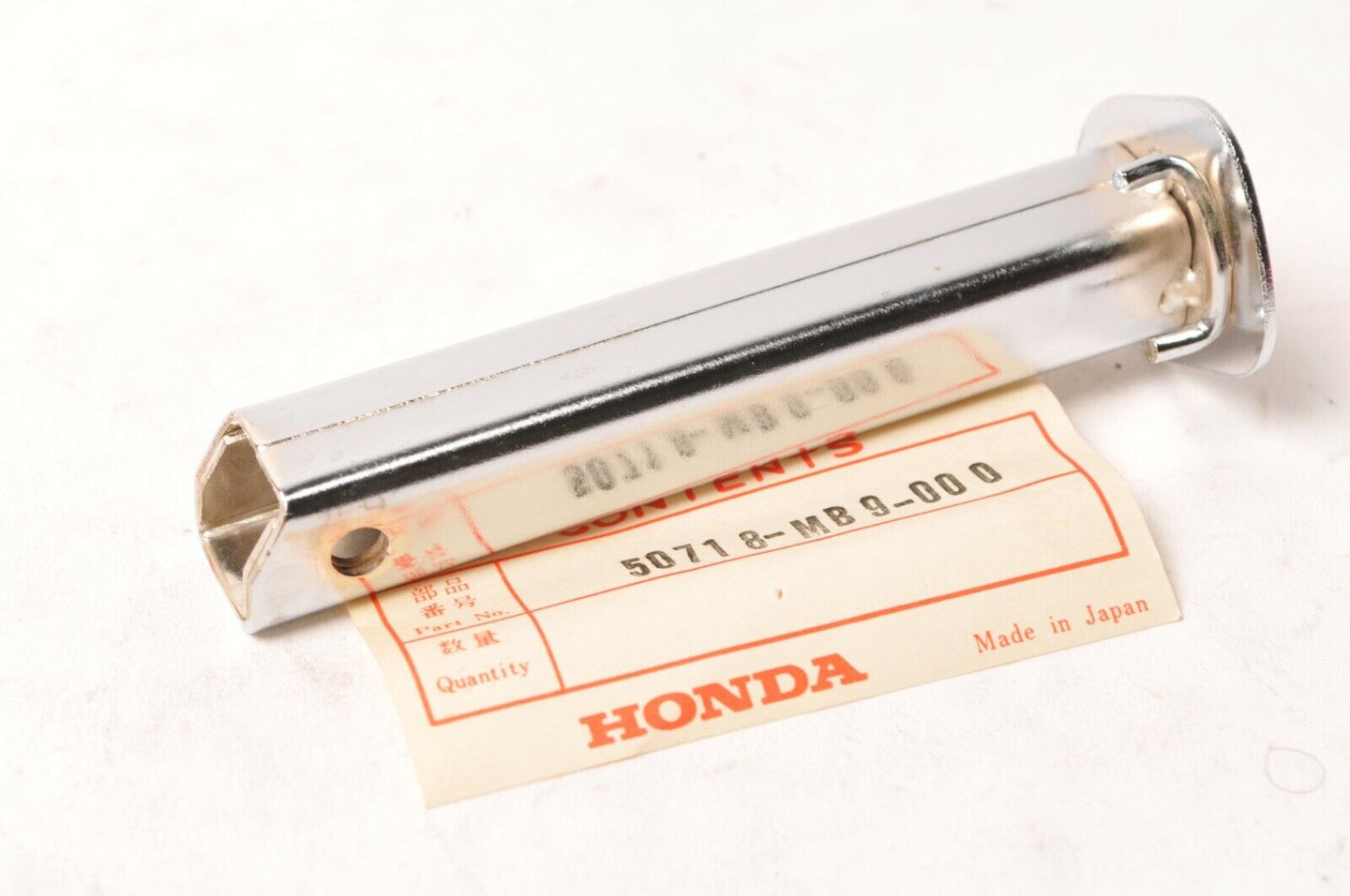 Genuine Honda 50718-MB9-000 Bar,Left LH Pillion Step Peg - GL1100 Goldwing 1982