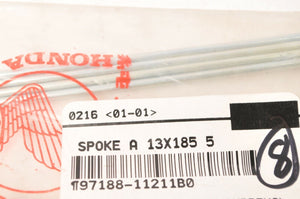 Genuine Honda 97188-11211B0 Spokes Qty:8 Hobbit PA50ii - Spoke A 13X185.5
