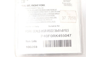 Athena Fork Seal Kit Set Seals 39x51x8/10.5 Honda Kaw Suz Yam  | P40FORK455047