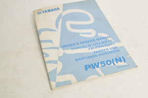 Yamaha Owner's Service Manual - PW50(N) 2001 English French German 5PG-28199-80