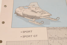 Load image into Gallery viewer, Vintage Polaris Parts Manual 9911545 - 1989 Sport/GT Snowmobile Genuine OEM