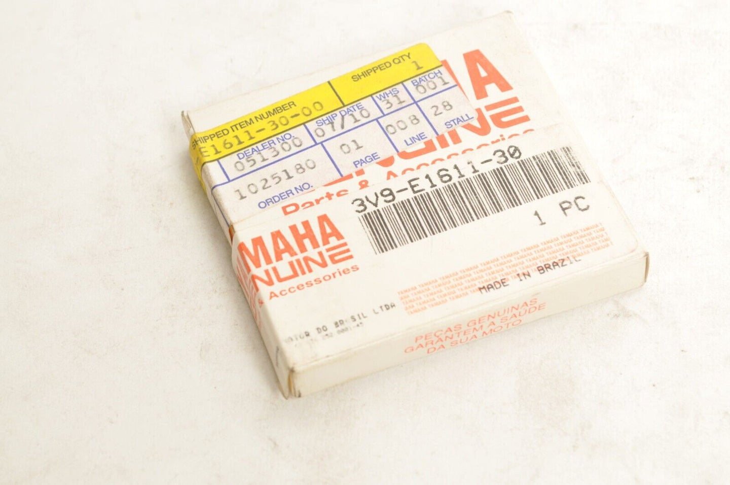 Genuine Yamaha Piston Ring Set 3rd O/S +0.75mm RT180 1990-98   |  3V9-E1611-30