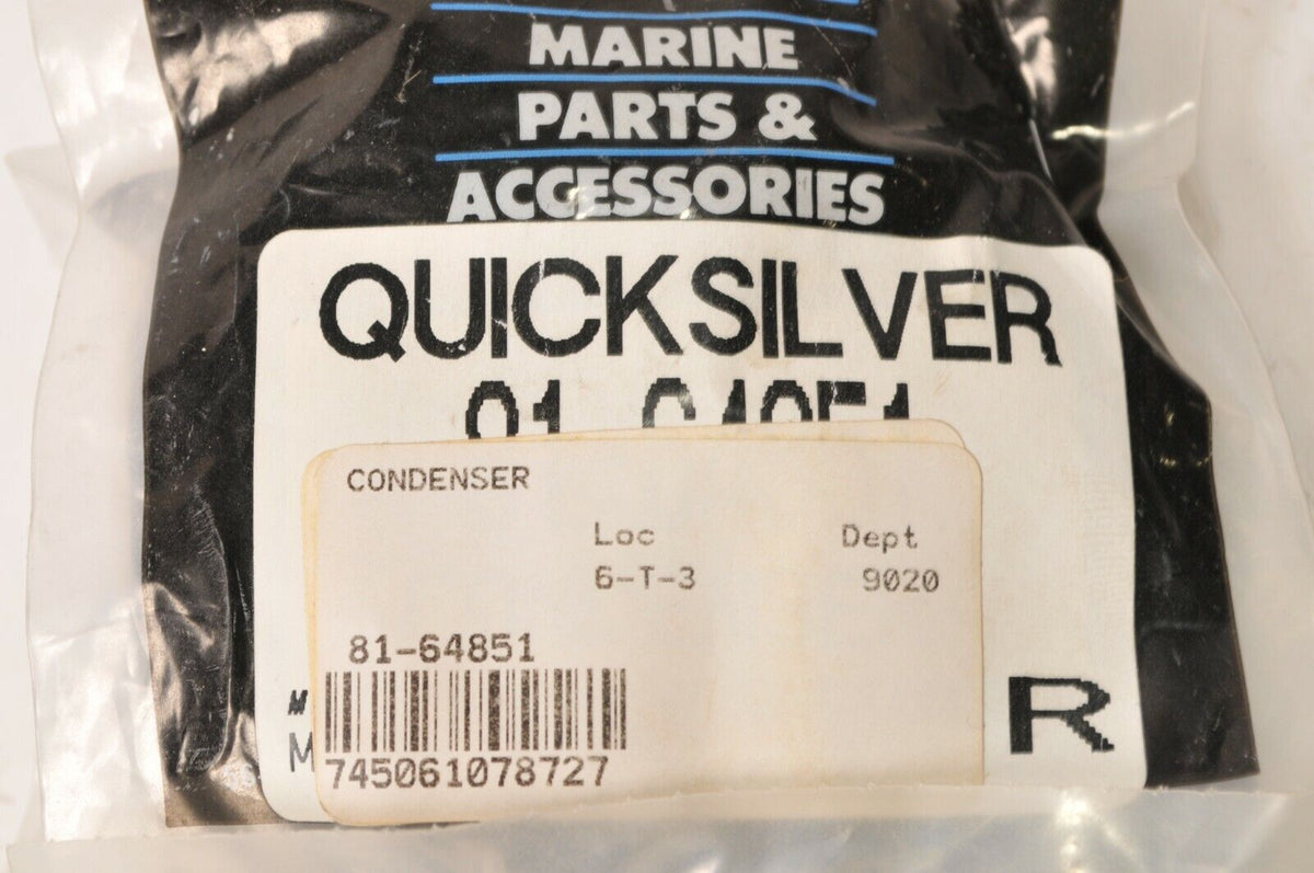 Mercury MerCruiser Quicksilver Ignition Condenser condensor | 81-64851 ...