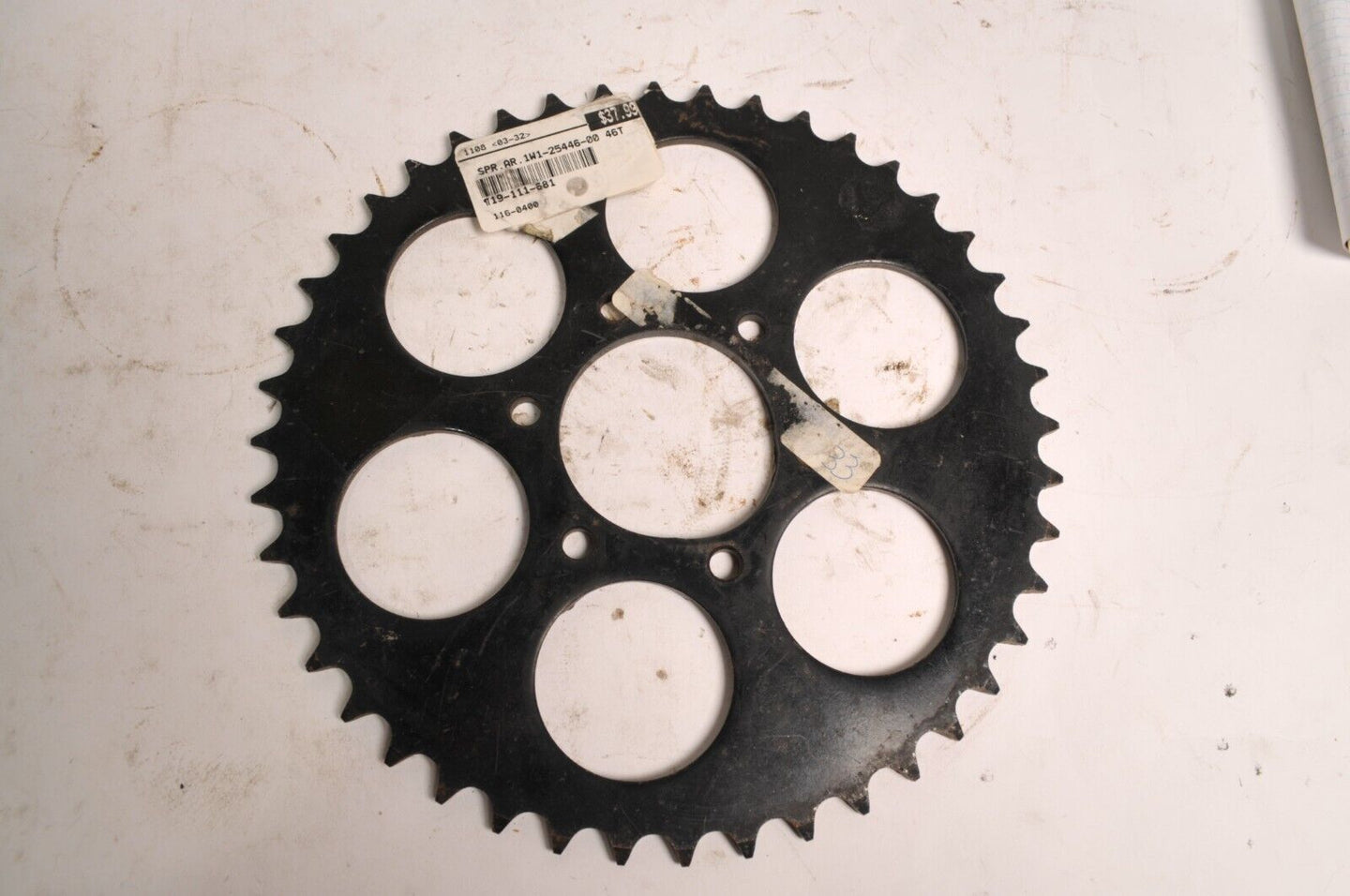 Genuine Yamaha Rear Sprocket  46t YZ100 YZ125 |  1W1-25446-00-00 - Like New