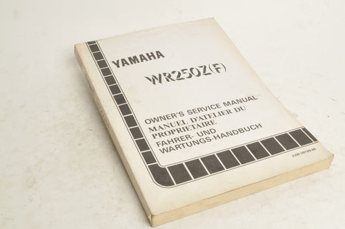 Yamaha Owner's Service Manual WR250Z F 1994 English French German 4JW-18199-80 - Very Good