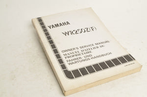 Yamaha Owner's Service Manual WR250Z F 1994 English French German 4JW-18199-80 - Very Good