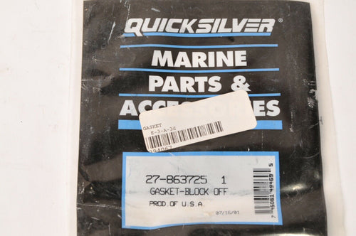 Mercury MerCruiser Quicksilver Block Off Gasket Center Riser exh V6 V8 | 8637251 - Like New