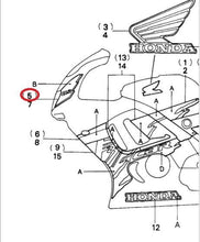 Load image into Gallery viewer, NOS OEM HONDA DECAL 64231-MAL-B30ZA STRIPE R.COWL(UPPER,TYPE4) 96 CBR600F3 - Like New