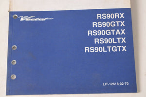 Yamaha Supplementary Service Manual Repair Maintenance Shop | RS Vector 2008 - Very Good