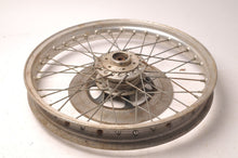 Load image into Gallery viewer, Front Wheel Aluminum Rim 1.85 x 19 Takasago 36 Spoke Suzuki with Rotor DOT 4 78 - Very Good